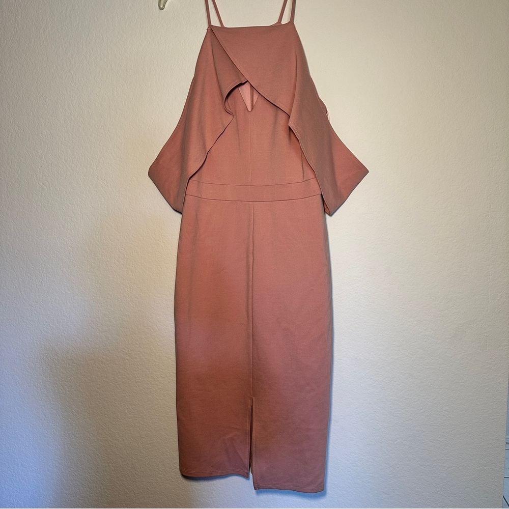 Elegant Pink Sleeveless Dress